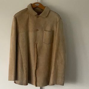 Mens Italian 100% Shearling Jacket Size XL/54